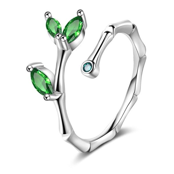 cluster rings cute simple green zircon bamboo slub finger ring 925 sterling silver adjustable for women jewelry, Golden;silver
cluster rings cute simple green zircon bamboo slub finger ring 925 sterling silver adjustable for women jewelry, Golden;silver