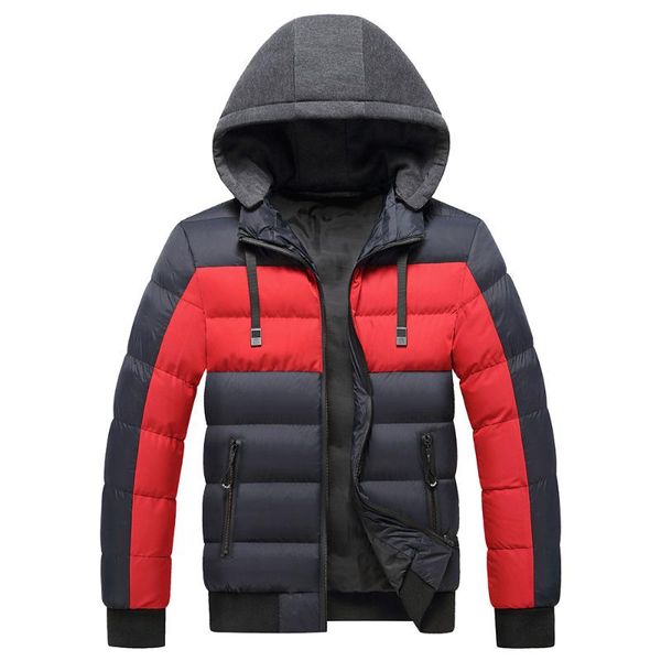 Men's Jackets Winter Cotton-padded Casual Fashion Patchwork Color Hooded Coat, Black;brown
Men's Jackets Winter Cotton-padded Casual Fashion Patchwork Color Hooded Coat, Black;brown