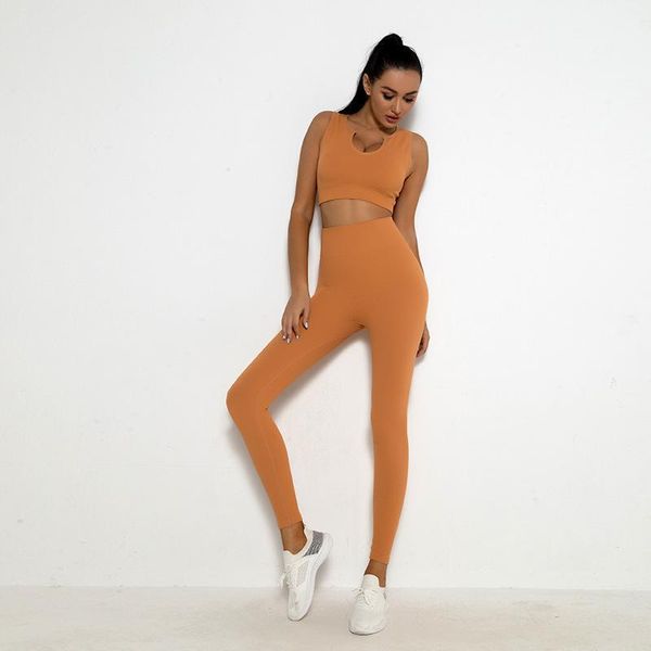 yoga outfit ladies bra set u-neck fitness weaving vest high elasticity soft hip lift peach sports suit running traje
yoga outfit ladies bra set u-neck fitness weaving vest high elasticity soft hip lift peach sports suit running traje