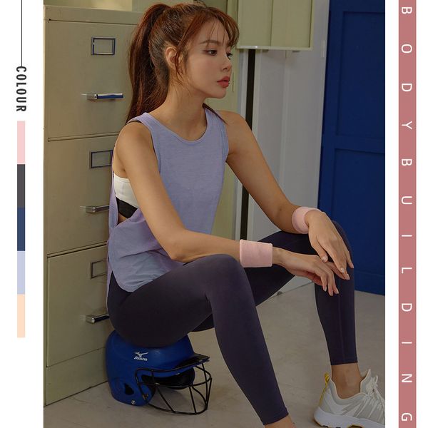 modal loose large yoga blouse women's sleevels quick drying sports vt dance fitns cloth, Gray
modal loose large yoga blouse women's sleevels quick drying sports vt dance fitns cloth, Gray