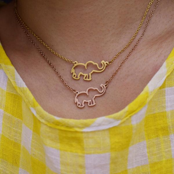stainless steel necklace for women lover's origami elephant pendant necklaces cute jewelry collares, Silver
stainless steel necklace for women lover's origami elephant pendant necklaces cute jewelry collares, Silver