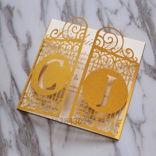 greeting cards 50pcs gold celtic gate laser cut wedding invitation,great gatsby style invitations, personalized folded
greeting cards 50pcs gold celtic gate laser cut wedding invitation,great gatsby style invitations, personalized folded