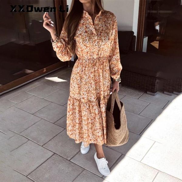 casual dresses women's autumn print floral ruffles midi dress ladies long sleeve v-neck strappy spring party woman, Black;gray
casual dresses women's autumn print floral ruffles midi dress ladies long sleeve v-neck strappy spring party woman, Black;gray