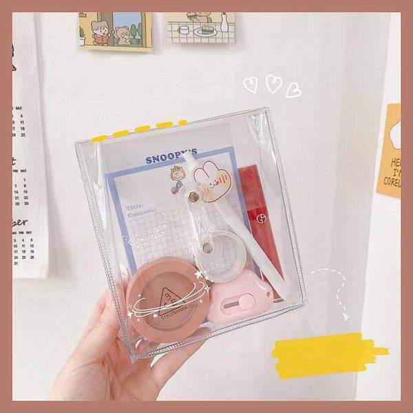 storage bags waterproof pvc transparent winding line file bag oil proof cosmetic student pencil pouch stationery package
storage bags waterproof pvc transparent winding line file bag oil proof cosmetic student pencil pouch stationery package