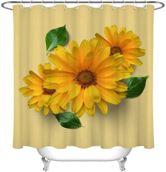 yellow flower sunflower shower curtain bathroom durable fabric mildew pendant creative with 12 hooks 180x180cm curtains
yellow flower sunflower shower curtain bathroom durable fabric mildew pendant creative with 12 hooks 180x180cm curtains