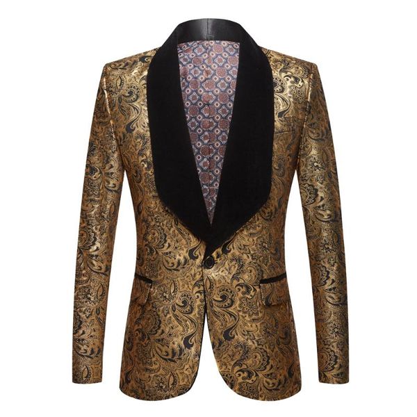 men's suits & blazers men's gold plated black collar suit set wedding floral pattern slim fit party prom dress tuxedo singers costu, White;black
men's suits & blazers men's gold plated black collar suit set wedding floral pattern slim fit party prom dress tuxedo singers costu, White;black
