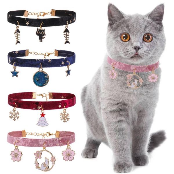 cat collars & leads velvet bronzing star collar snowflake fish starry sky pendant decoration dog necklace light chic pet supplies accessorie
cat collars & leads velvet bronzing star collar snowflake fish starry sky pendant decoration dog necklace light chic pet supplies accessorie
