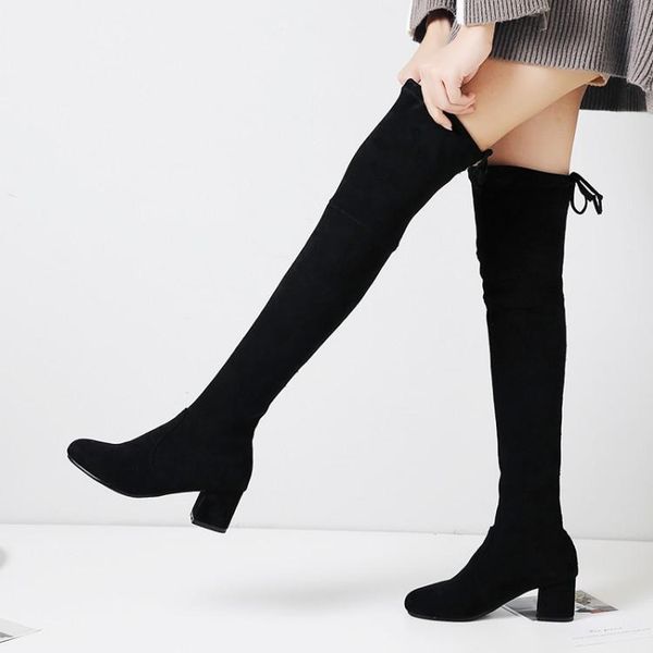 boots big size 9 10 11 12 pure round-headed long-barrel bow over knee thick-heeled, Black
boots big size 9 10 11 12 pure round-headed long-barrel bow over knee thick-heeled, Black