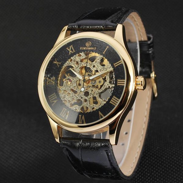 wristwatches relogio forsining 2021 black leather band skeleton mechanical watch for man fashion casual wrist watches men's, Slivery;brown
wristwatches relogio forsining 2021 black leather band skeleton mechanical watch for man fashion casual wrist watches men's, Slivery;brown