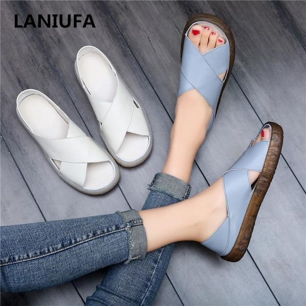 women sandals summer casual shoes leather ladies flat soft bottom slip on handmade woman #802, Black
women sandals summer casual shoes leather ladies flat soft bottom slip on handmade woman #802, Black