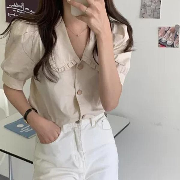 women's blouses & shirts alien kitty 2021 summer women female turn-down collar sleeve fashion all-match clothes office lady blouse slim, White
women's blouses & shirts alien kitty 2021 summer women female turn-down collar sleeve fashion all-match clothes office lady blouse slim, White