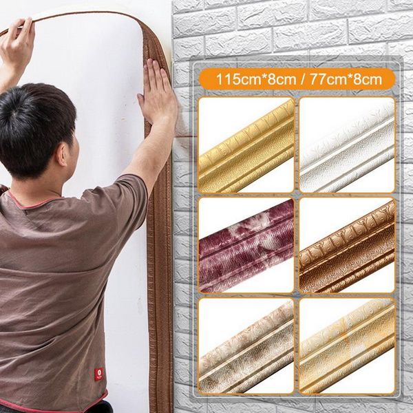 wall trim line skirting border 3d pattern sticker decoration self adhesive durable waterproof strip stickers kitchen floor wallpapers
wall trim line skirting border 3d pattern sticker decoration self adhesive durable waterproof strip stickers kitchen floor wallpapers