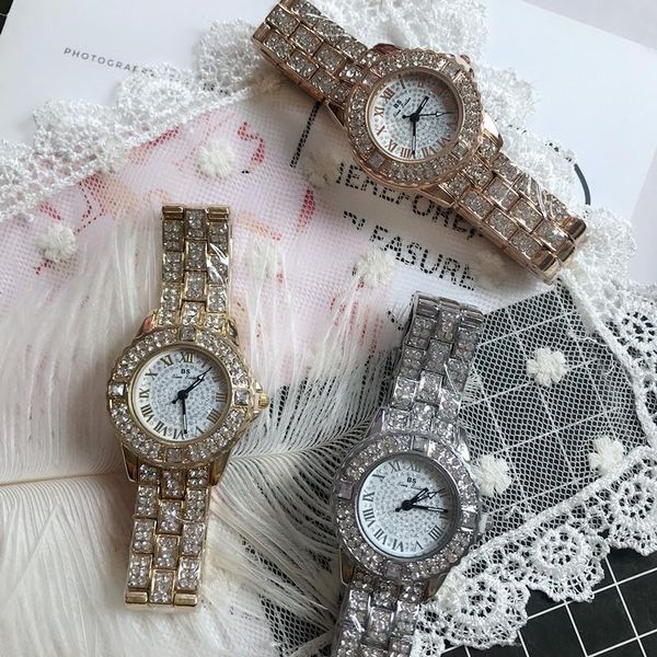 women rhinestone watches lady dress watch diamond bracelet wristwatch ladies crystal quartz clocks hip hop wristwatches, Slivery;brown
women rhinestone watches lady dress watch diamond bracelet wristwatch ladies crystal quartz clocks hip hop wristwatches, Slivery;brown