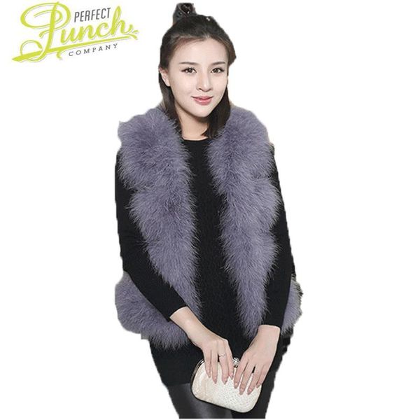 women's fur & faux fashion real ostrich feather vest 2021 winter sleeve off short female coats v-neck natural turkey wool vests st013, Black
women's fur & faux fashion real ostrich feather vest 2021 winter sleeve off short female coats v-neck natural turkey wool vests st013, Black