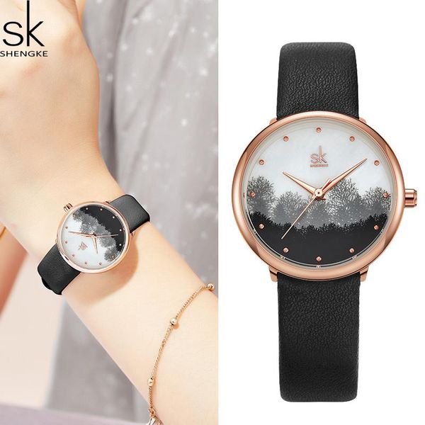 wristwatches shengke fashion quartz women watches elegant ladies bracelet clock leather strap waterproof female wristwatch relogio feminino, Slivery;brown
wristwatches shengke fashion quartz women watches elegant ladies bracelet clock leather strap waterproof female wristwatch relogio feminino, Slivery;brown