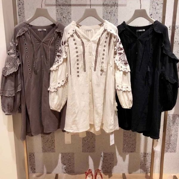 kawaii lace flower embroidery loose dress women chic lantern sleeve hollow out design vestidos drawstring spring robe 210514, Black;gray
kawaii lace flower embroidery loose dress women chic lantern sleeve hollow out design vestidos drawstring spring robe 210514, Black;gray
