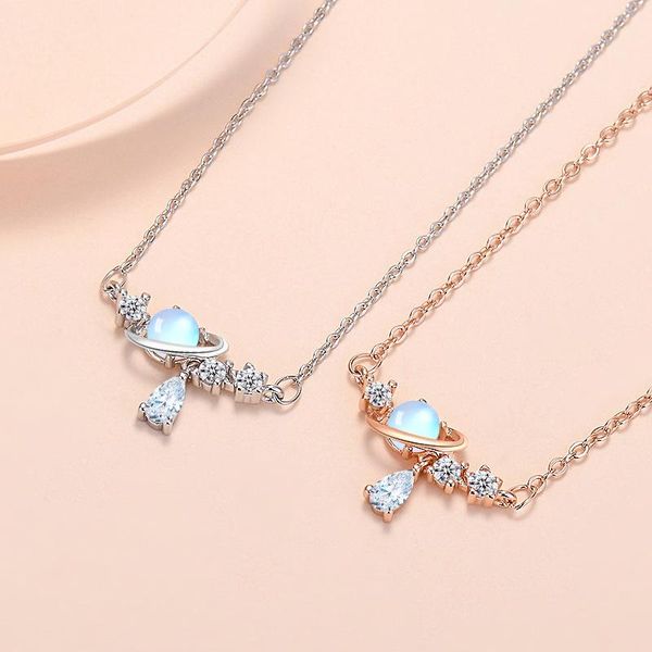 pendant necklaces dream planet necklace for woman korean trend zircon water drop clavicle chain jewelry, Silver
pendant necklaces dream planet necklace for woman korean trend zircon water drop clavicle chain jewelry, Silver