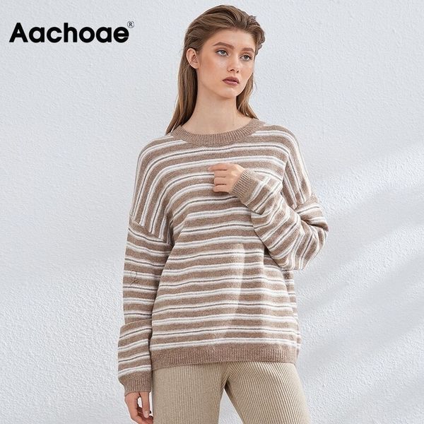 aachoae o neck striped sweater batwing long sleeve loose pullover sweater women casual office knitted ladies pull femme 210413, White;black
aachoae o neck striped sweater batwing long sleeve loose pullover sweater women casual office knitted ladies pull femme 210413, White;black