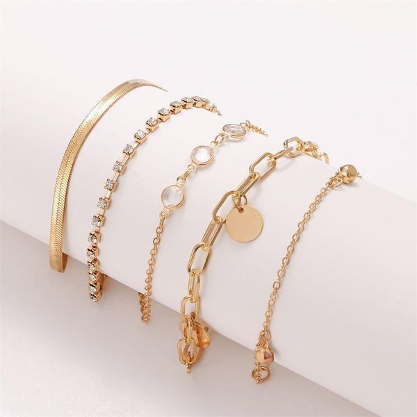 link, chain multilayer bracelet set sequined individual snake bone 5 piece ins same style charm ms789, Black
link, chain multilayer bracelet set sequined individual snake bone 5 piece ins same style charm ms789, Black