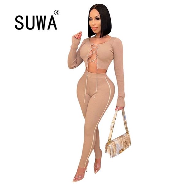 wholesale product women 2 piece set long sleeve bandage crop and skinny pants trousers club outfits autumn est 210525, White
wholesale product women 2 piece set long sleeve bandage crop and skinny pants trousers club outfits autumn est 210525, White