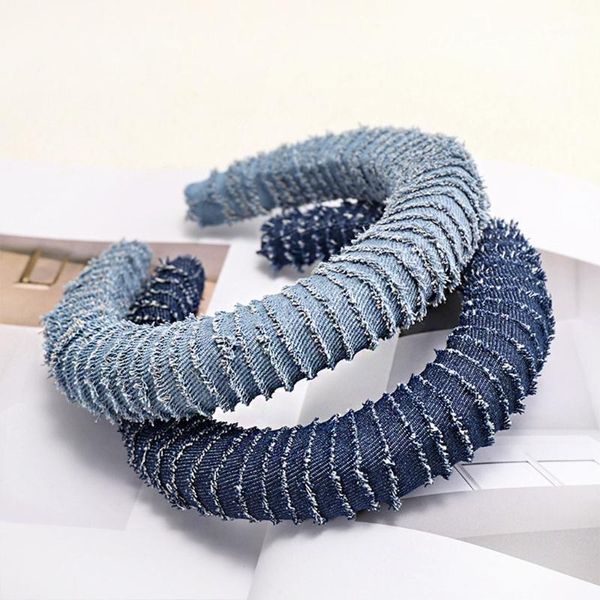 women vintage tassels striped denim headband thick sponge padded wide hair hoop1
women vintage tassels striped denim headband thick sponge padded wide hair hoop1