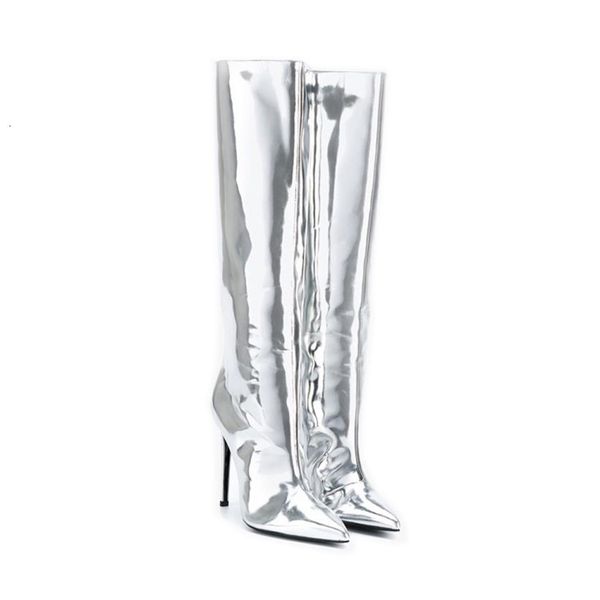 boots olomm woman winter knee high shiny boots stiletto shoes nice toe pointing silver night club women's and size 5-15 lmxt, Black
boots olomm woman winter knee high shiny boots stiletto shoes nice toe pointing silver night club women's and size 5-15 lmxt, Black