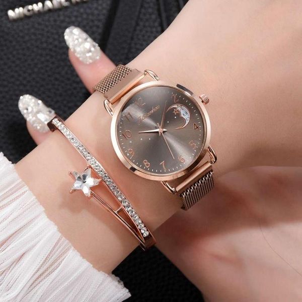 luxury women alloy magnet watch fashion ladies quartz wristwatch casual female bracelet watches clocks drop wristwatches, Slivery;brown
luxury women alloy magnet watch fashion ladies quartz wristwatch casual female bracelet watches clocks drop wristwatches, Slivery;brown