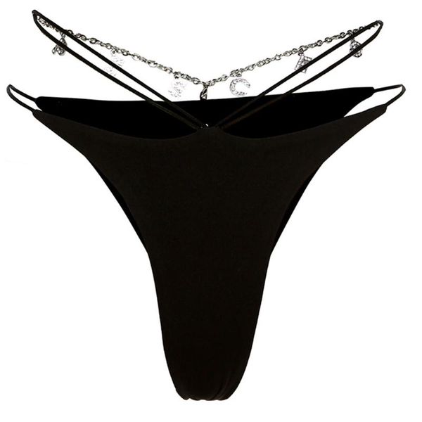 women's panties womens low waist thong rhinestone letters pendant chain strappy lingerie briefs temptation t-back g-string, Black;pink
women's panties womens low waist thong rhinestone letters pendant chain strappy lingerie briefs temptation t-back g-string, Black;pink