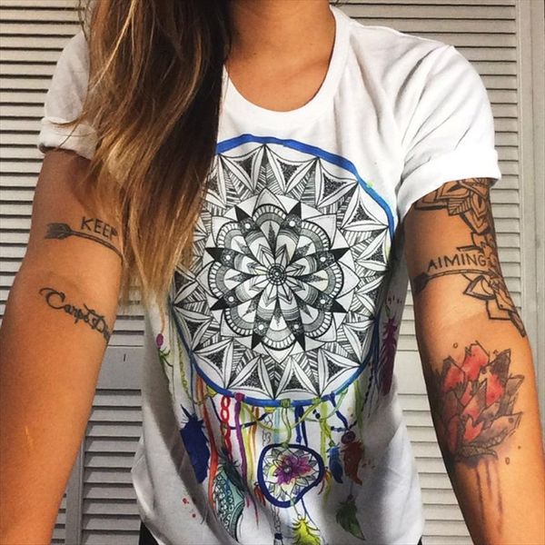 dreamcatcher print short sleeve women t shirt o neck loose white summer tee camisetas mujer
dreamcatcher print short sleeve women t shirt o neck loose white summer tee camisetas mujer