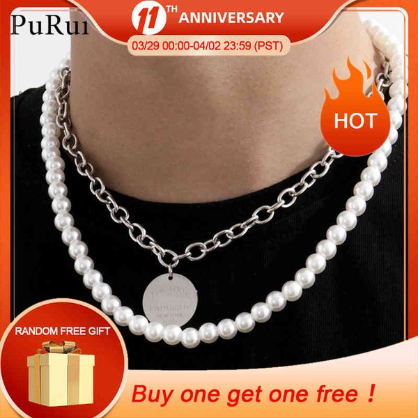 cuban ins punk hiphop fat choker chain sets for men vintage pearl chains cutting love coin hanger jewels, Silver
cuban ins punk hiphop fat choker chain sets for men vintage pearl chains cutting love coin hanger jewels, Silver