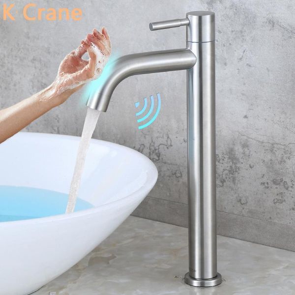 touch sensor stainless steel faucet bathroom single cold basin tap battery electronic smart torneira hole plug sink kraan faucets1
touch sensor stainless steel faucet bathroom single cold basin tap battery electronic smart torneira hole plug sink kraan faucets1