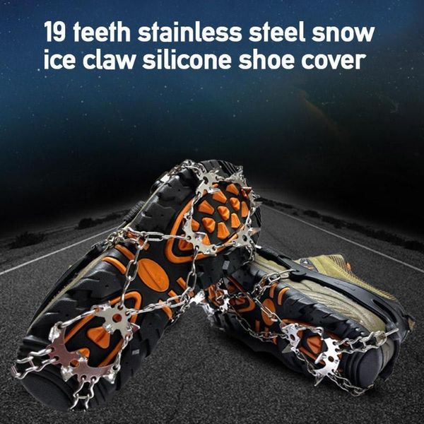 cords, slings and webbing 1 pair 19 teeth crampons steel anti-slip ice gripper spike cover over tool shoes climbing cleats
cords, slings and webbing 1 pair 19 teeth crampons steel anti-slip ice gripper spike cover over tool shoes climbing cleats