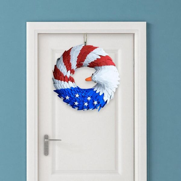 decorative objects & figurines door wreath easy clean bright colors eagle shape independence day hanging garland for front christmas party w
decorative objects & figurines door wreath easy clean bright colors eagle shape independence day hanging garland for front christmas party w