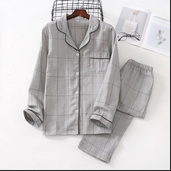 casual couple lattice 100% women sleepwear cotton pajamas suit mens autumn long sleeve ladies japanese, Black;red
casual couple lattice 100% women sleepwear cotton pajamas suit mens autumn long sleeve ladies japanese, Black;red