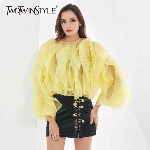 patchwork shirt for women o neck lantern long sleeve ruched ruffles casual elegant black blouse female clothes 210524, White
patchwork shirt for women o neck lantern long sleeve ruched ruffles casual elegant black blouse female clothes 210524, White
