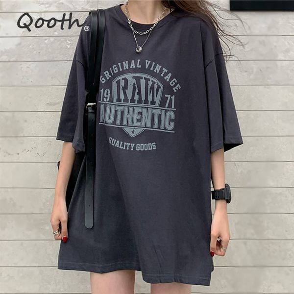 qooth retro printed letter oversized t-shirt female loose half-sleeved o-neck causal t-shirt all match short-sleeved qt687 210518, White
qooth retro printed letter oversized t-shirt female loose half-sleeved o-neck causal t-shirt all match short-sleeved qt687 210518, White