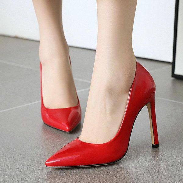 dress shoes women's fashion thin high heels pointed toe pumps red pink patent leather office woman big size 34-44, Black
dress shoes women's fashion thin high heels pointed toe pumps red pink patent leather office woman big size 34-44, Black
