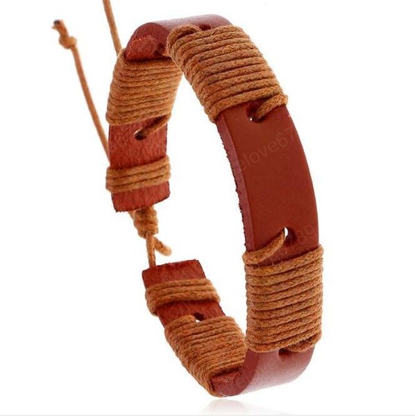 men women bracelet retro brown 13mm genuine leather bracelet adjustable cowhide wax thread nightclub hip hop bracelet, Golden;silver
men women bracelet retro brown 13mm genuine leather bracelet adjustable cowhide wax thread nightclub hip hop bracelet, Golden;silver