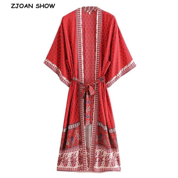 bohemia v neck red floral print long kimono shirt boho ethnic lacing up bow sleeve cardigan holiday blouse loose 210429, White
bohemia v neck red floral print long kimono shirt boho ethnic lacing up bow sleeve cardigan holiday blouse loose 210429, White