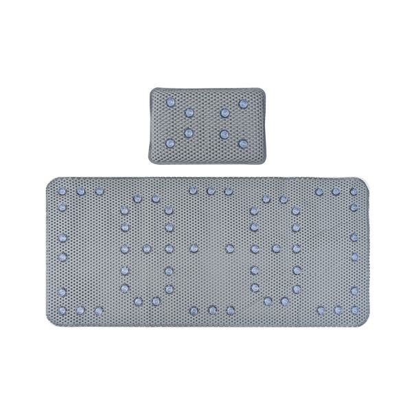 non slip bathtub cushion pillow case pvc foam material bathroom shower room suction cup l home furnishing grey
non slip bathtub cushion pillow case pvc foam material bathroom shower room suction cup l home furnishing grey