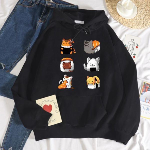 women's hoodies & sweatshirts adorable animals sushi cartoon fun printed hip hop soft hoodie casual warm hoody loose sportswear men, Black
women's hoodies & sweatshirts adorable animals sushi cartoon fun printed hip hop soft hoodie casual warm hoody loose sportswear men, Black