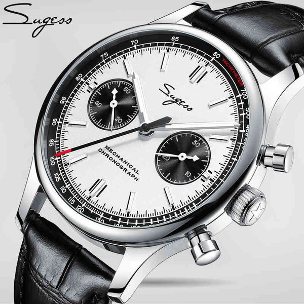 40mm mechanical chronograph sapphire watch men 38mm seagull 1963 movement st1901gooseneck pilot watches mens 2020 montre homme, Slivery;brown
40mm mechanical chronograph sapphire watch men 38mm seagull 1963 movement st1901gooseneck pilot watches mens 2020 montre homme, Slivery;brown