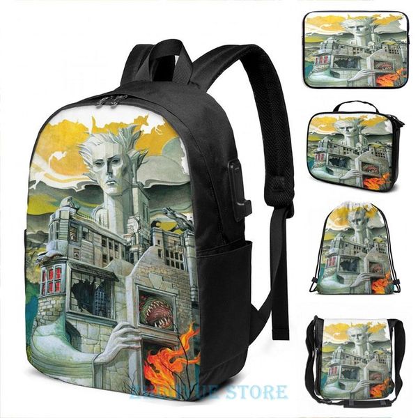 backpack funny graphic print the sandman house morpheus dream usb charge men school bags women bag travel laptop
backpack funny graphic print the sandman house morpheus dream usb charge men school bags women bag travel laptop