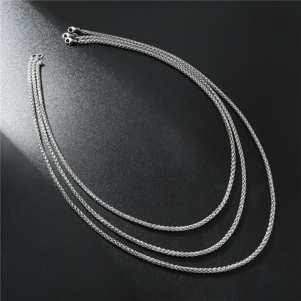 chokers punk silver color rope chain necklace 3mm width stainless steel for men women jewelry gift collar hombre, Golden;silver
chokers punk silver color rope chain necklace 3mm width stainless steel for men women jewelry gift collar hombre, Golden;silver