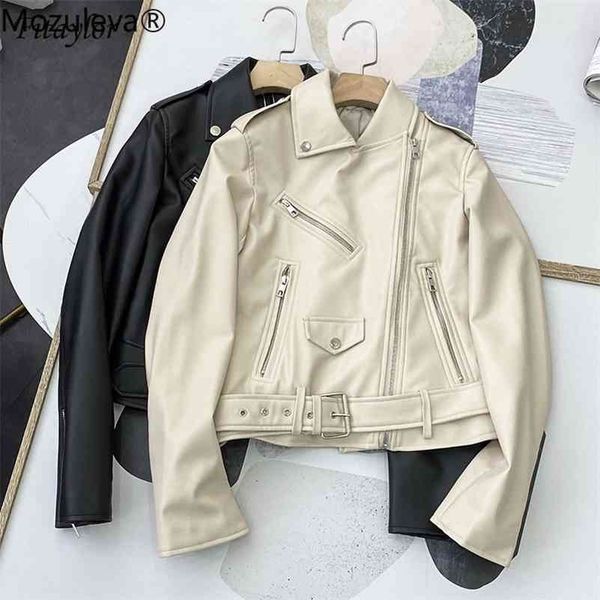 spring autumn women black pu faux leather jacket streetwear moto biker slim fit turn down collar coat with belt outwear 210416, Black;brown
spring autumn women black pu faux leather jacket streetwear moto biker slim fit turn down collar coat with belt outwear 210416, Black;brown