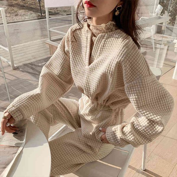 women's two piece pants casual hoodies set and streetwear long sleeve loose solid women tracksuit 2 winter korean pfze, White
women's two piece pants casual hoodies set and streetwear long sleeve loose solid women tracksuit 2 winter korean pfze, White