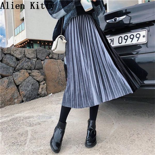 skirts alien kitty fashion elastic high waist pleated skirt women patchwork mid-calf fresh vintage comfortable free, Black
skirts alien kitty fashion elastic high waist pleated skirt women patchwork mid-calf fresh vintage comfortable free, Black