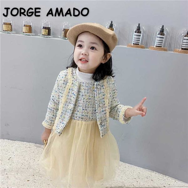 spring baby girl 2-pcs sets sleeveless yellow woolen vest yarn skirt + lady style coat kids outfits e8058 210610, White
spring baby girl 2-pcs sets sleeveless yellow woolen vest yarn skirt + lady style coat kids outfits e8058 210610, White