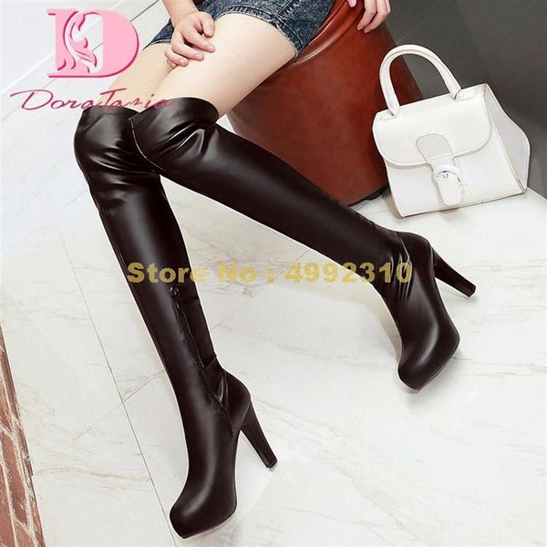 boots big size 34-43 ladies thick high heels over the knee platform thigh women concise party shoes, Black
boots big size 34-43 ladies thick high heels over the knee platform thigh women concise party shoes, Black