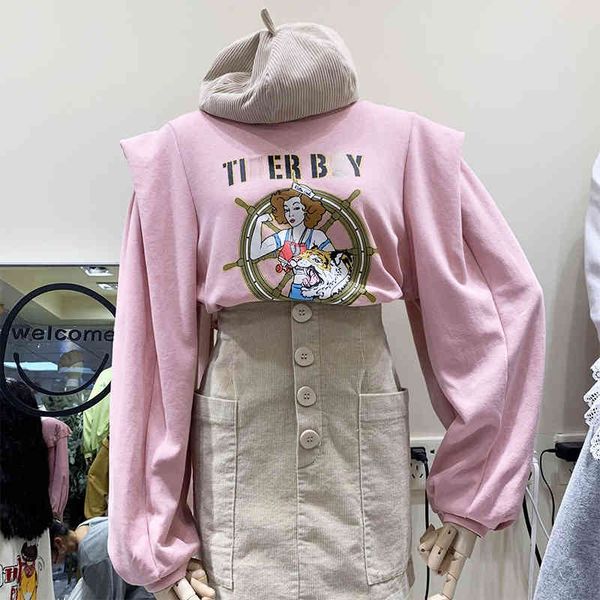 spring letter printing sweatshirt women fashion casual loose hoodies women sweet long sleeve sudaderas para mujer 210514, Black
spring letter printing sweatshirt women fashion casual loose hoodies women sweet long sleeve sudaderas para mujer 210514, Black